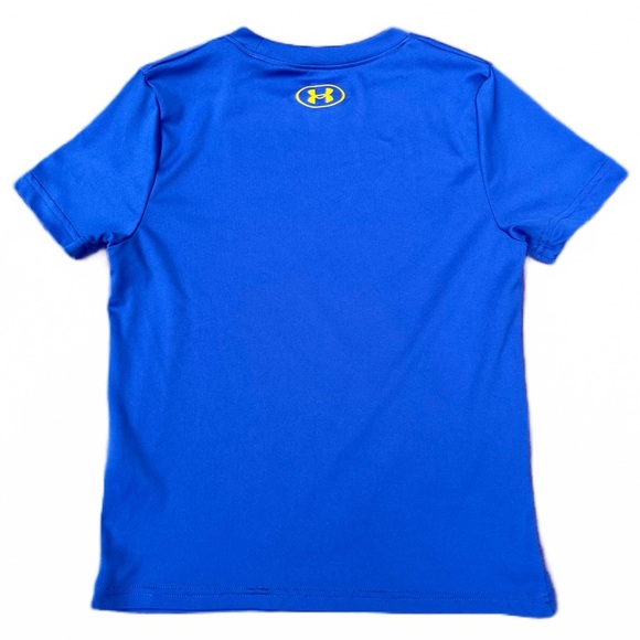 ⭐️ Under Armour HeatGear Shirt | Youth Small/Medium | Blue & Yellow - Picture 2 of 7